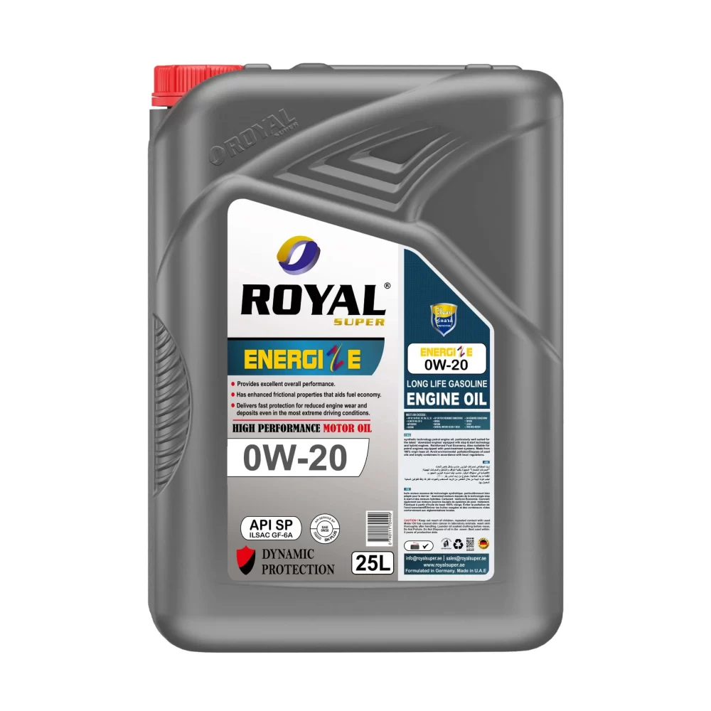 Royal Super Gasoline Engine Oil 0W-20 API SP 25 Liter