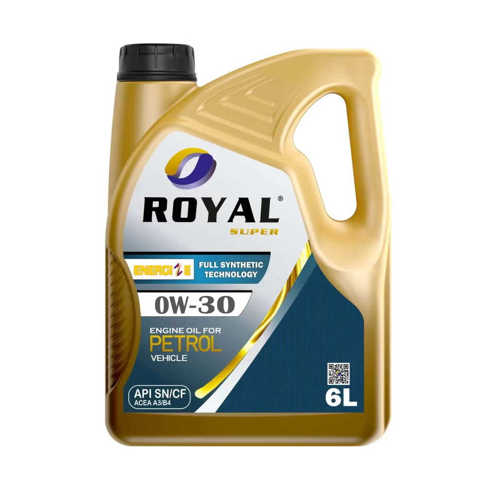 Royal Super Lubricants Engine Oil 0W-30 API SN/CF for Petrol Vehicle 6 Liter