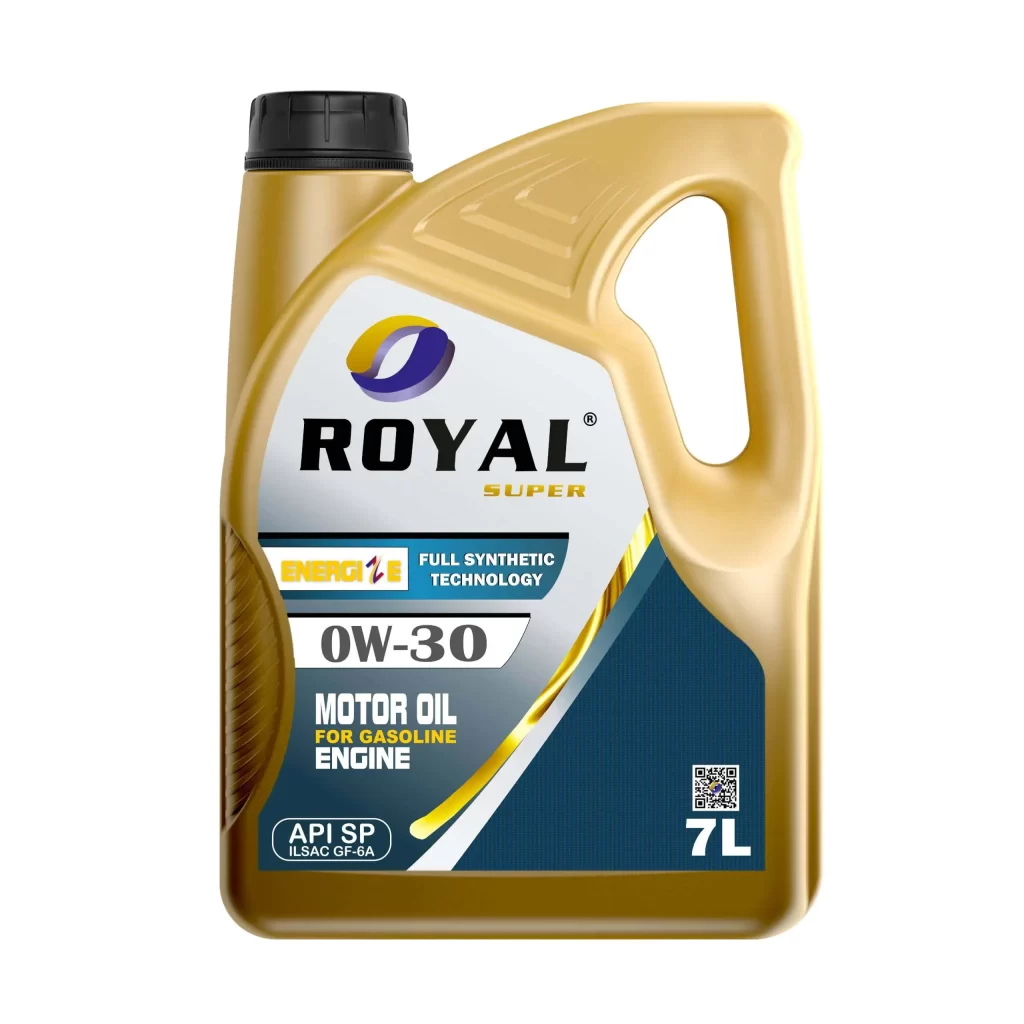 Royal Super Gasoline Engine Oil 0W-30 API SP 7 Liter - ROYAL SUPER