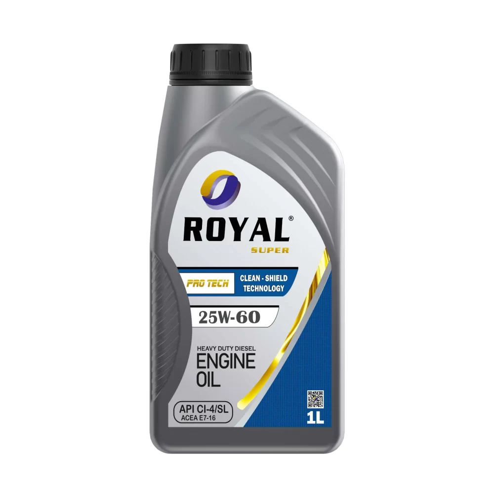 Royal Super Lubricants engine oil 25W-60 API CI-4/SL for Diesel Vehicle 1 Liter