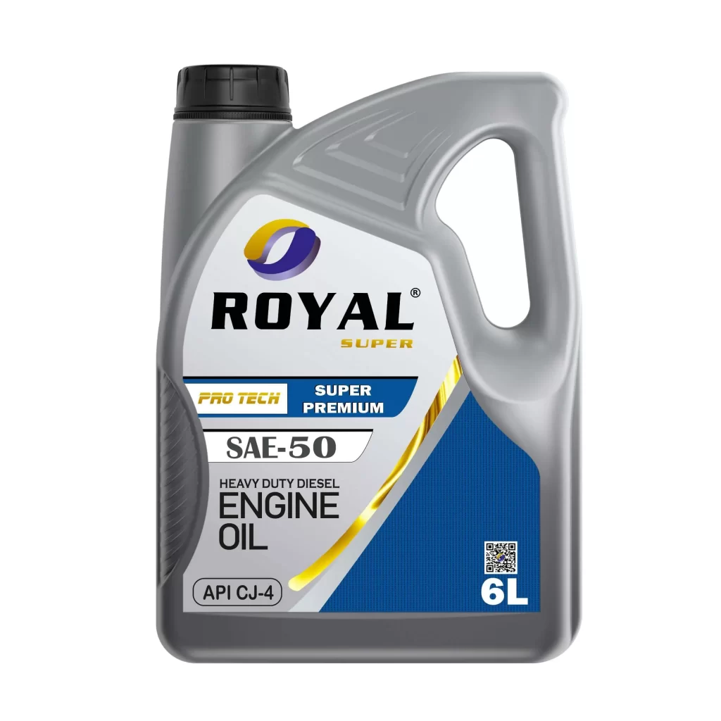 Royal Super Lubricants engine oil SAE 50 API CJ4 for Diesel Vehicle 6 ...